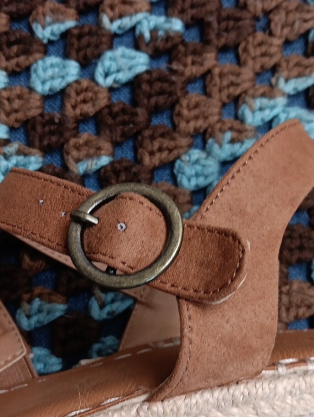 Universal Thread Brown Espadrille Platform Sandals - Picture 9 of 14